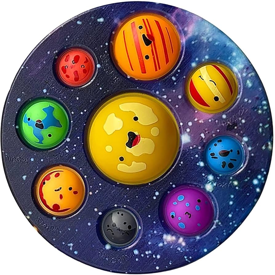 Amazon | スクイーズ玩具 惑星 太陽系 プッシュポップバブル バブル